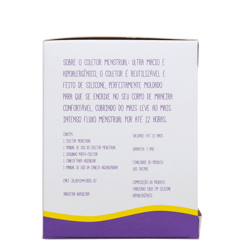Kit Violeta Cup Transparente Tipo A (+30 anos ou com filhos) - Coletor Menstrual + Higienizador de Coletor