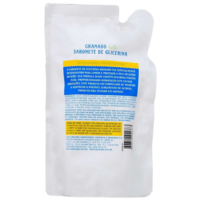 Granado Bebê Glicerina - Sabonete Líquido Refil 250ml