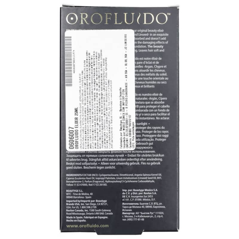 Orofluido Elixir - Óleo Capilar 25ml