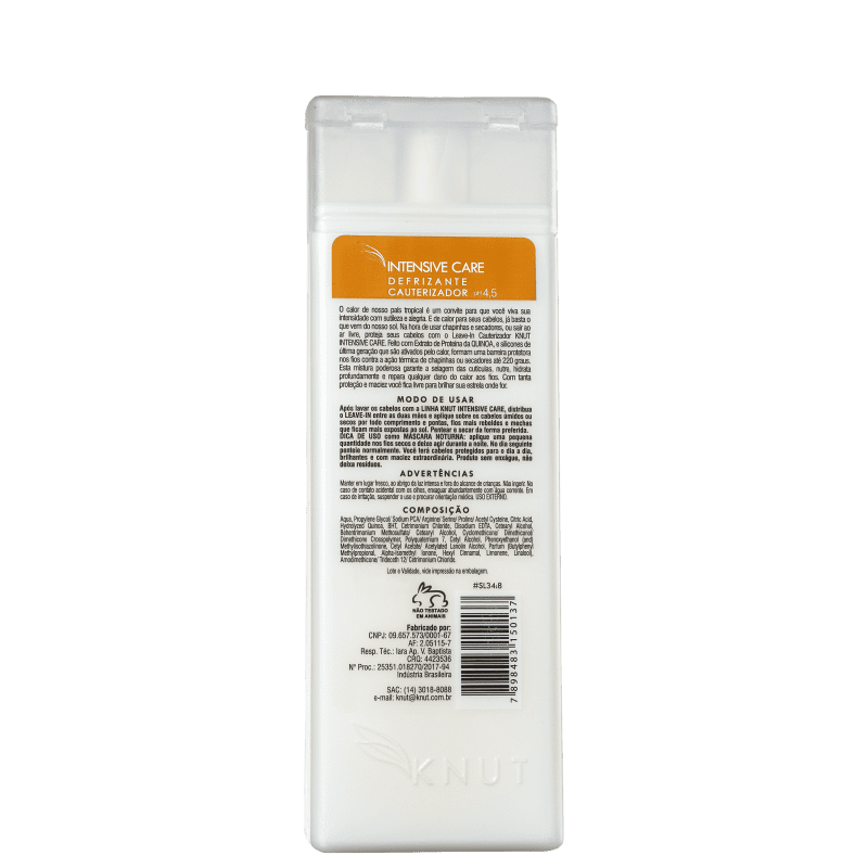 Knut Intensive Care Tratamento Sem Enxágue - Leave-in 250ml