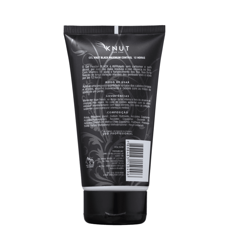 Knut Mega Fix Black For All Gel 150g
