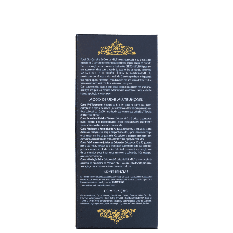 Knut Elixir Oil Camelina & Ojon - Óleo Capilar 35ml