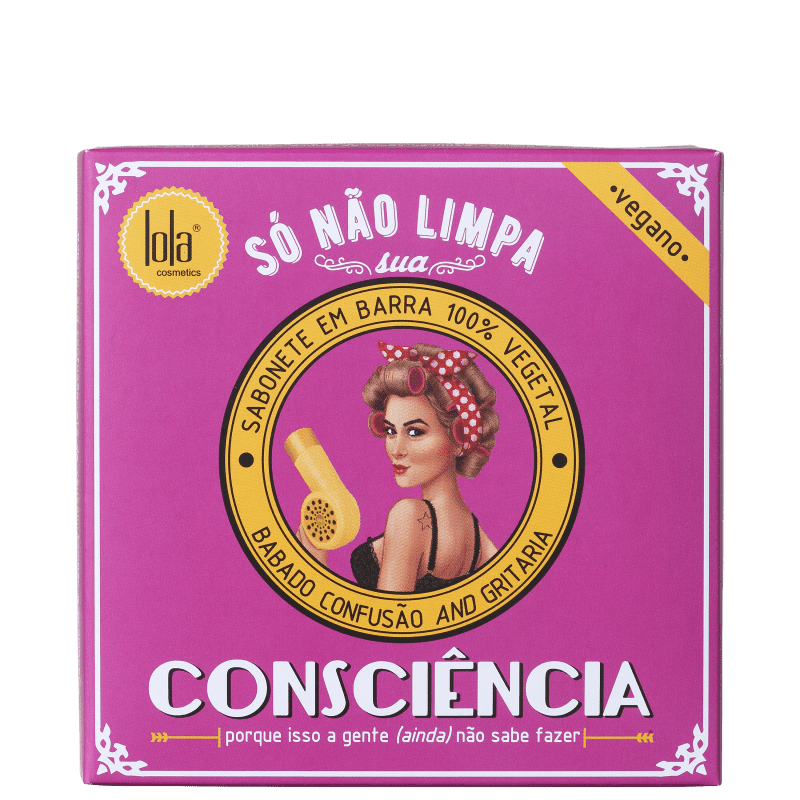 Lola Cosmetics Só Não Limpa Sua Consciência Rosa Inglesa - Sabonete em Barra 140g