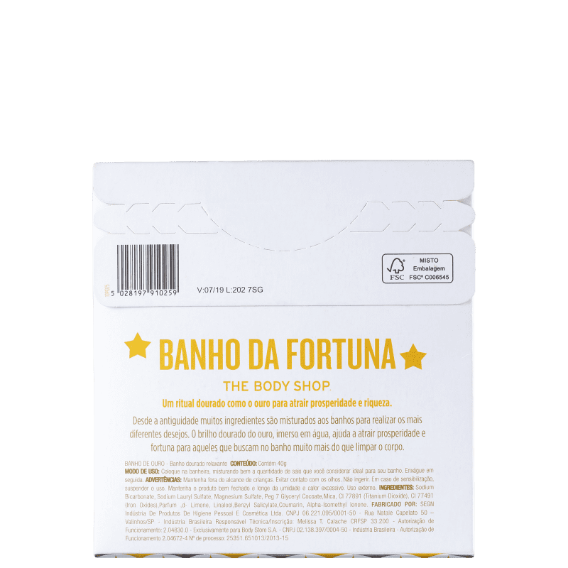 The Body Shop Fortuna - Sais de Banho 40g