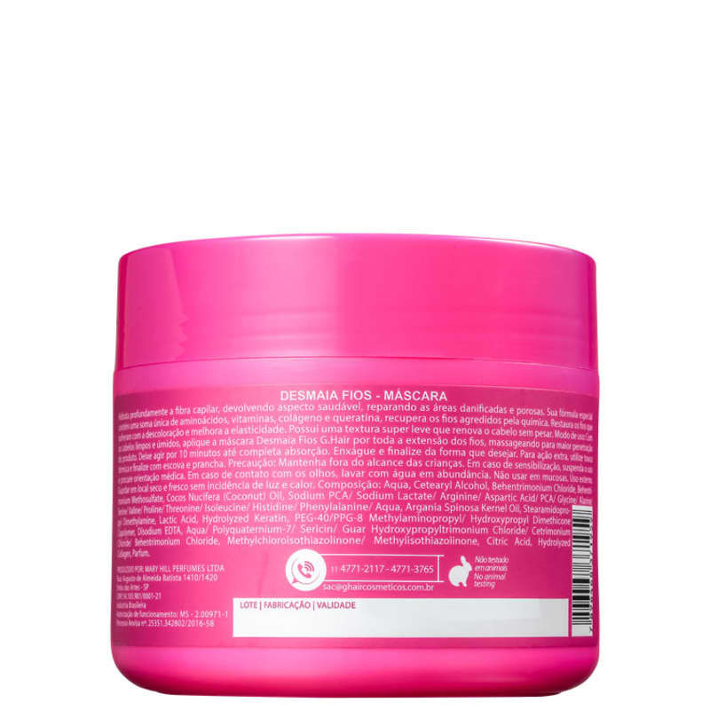 G.Hair Desmaia Fios - Máscara Capilar 500g