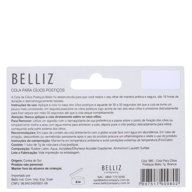 Belliz Branca - Cola para Cílios