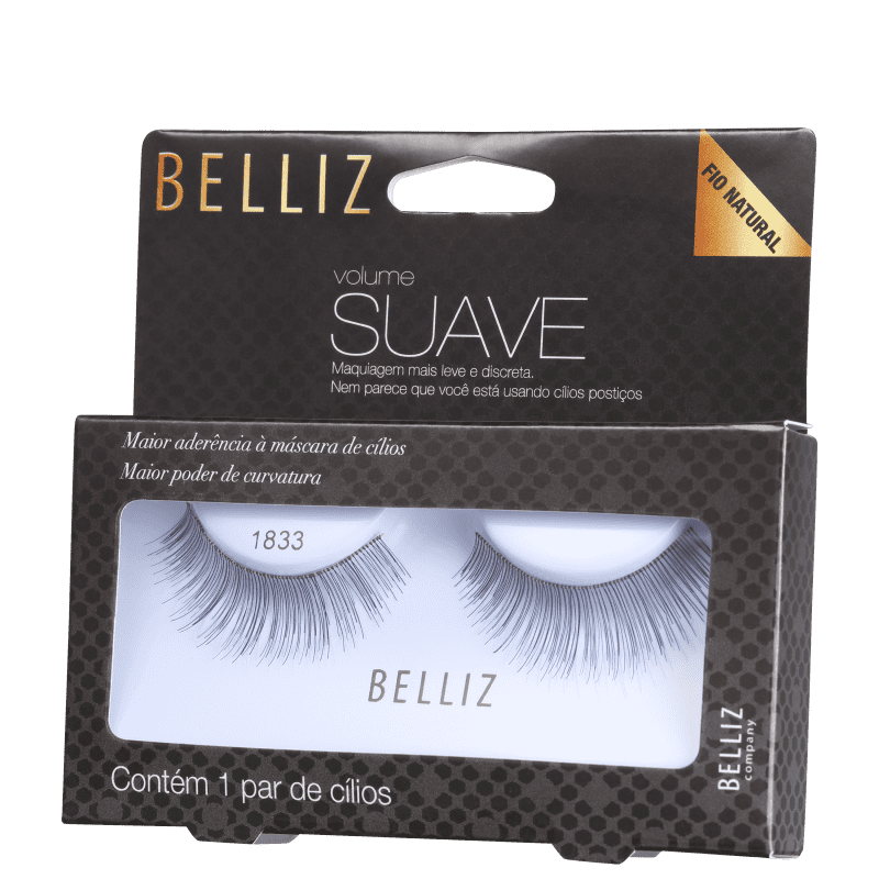 Belliz Fio Natural Volume Suave 1833 - Cílios Postiços