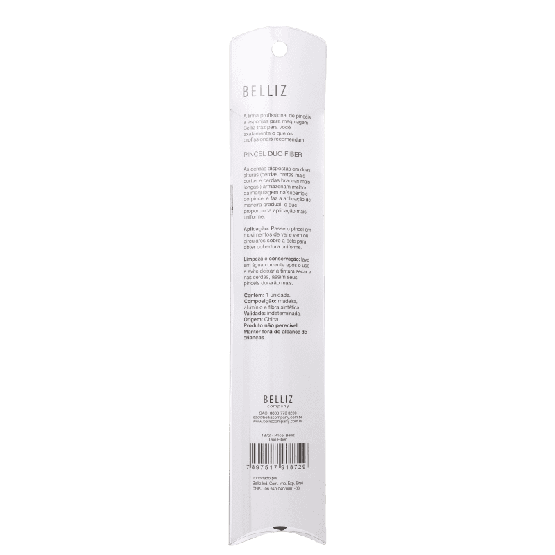 Belliz Duo Fiber - Pincel para Maquiagem