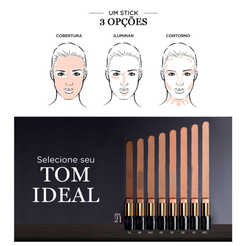 Lancôme Teint Idole Ultra Longwear 02 - Base em Bastão 9g