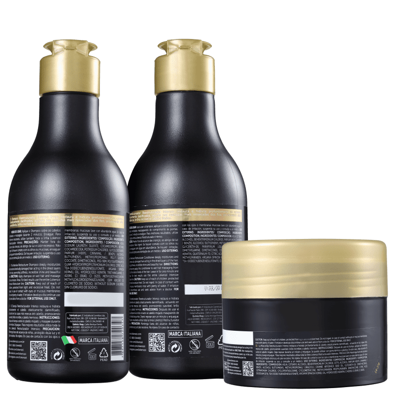 Kit Lokenzzi Reestruturador Intenso Trio (3 Produtos)