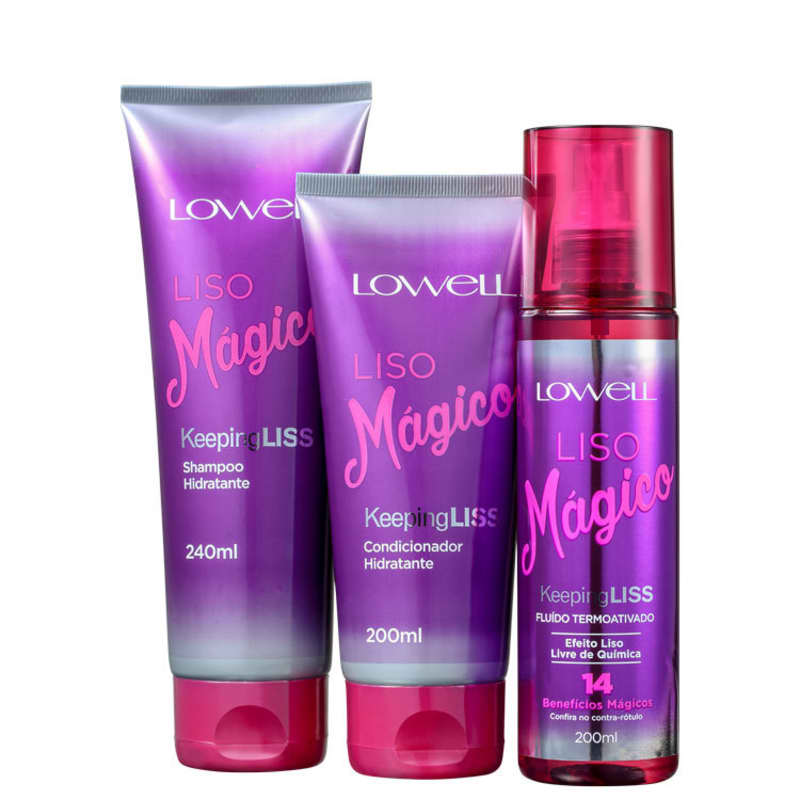 Kit Lowell Keeping Liss (3 Produtos + Nécessaire)
