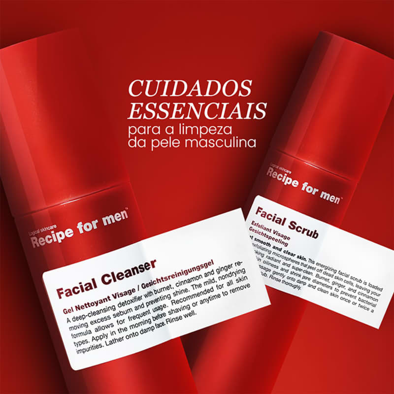 Kit Recipe for Men Clean Anti-Shine (2 Produtos)