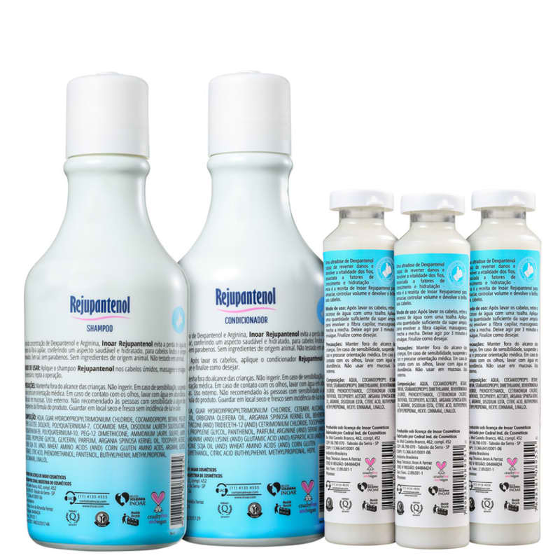 Kit Inoar Rejupantenol Reconstrutor (3 Produtos)