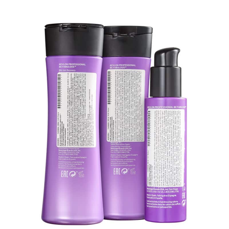 Kit Revlon Professional Be Fabulous C.R.E.A.M. Keratin Trio (3 Produtos)