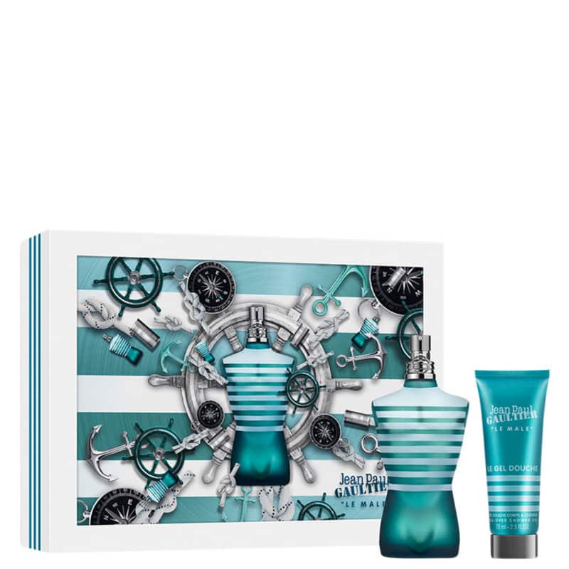 Conjunto Le Male Duo Jean Paul Gaultier Masculino - Eau de Toilette 75ml + Gel de Banho 75ml