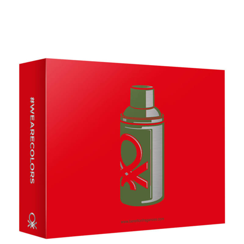 Conjunto Colors Man Green Benetton Masculino - Eau de Toilette 100ml + Desodorante 150ml