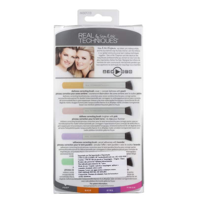 Kit de Pincéis Real Techniques Color Correcting (4 Produtos)