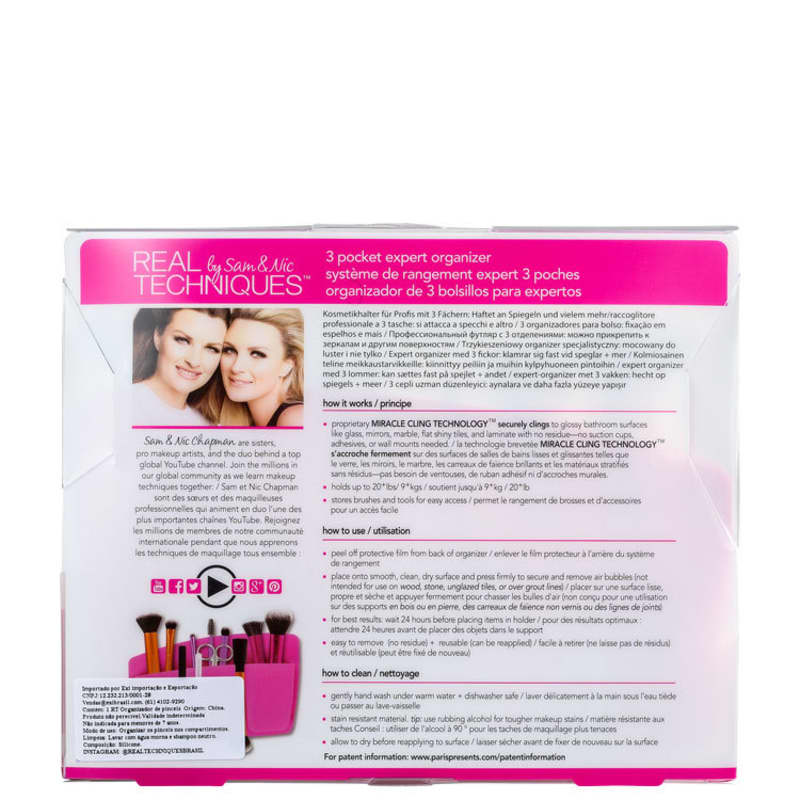 Real Techniques 3-Pocket Expert Beauty - Organizador de Maquiagem