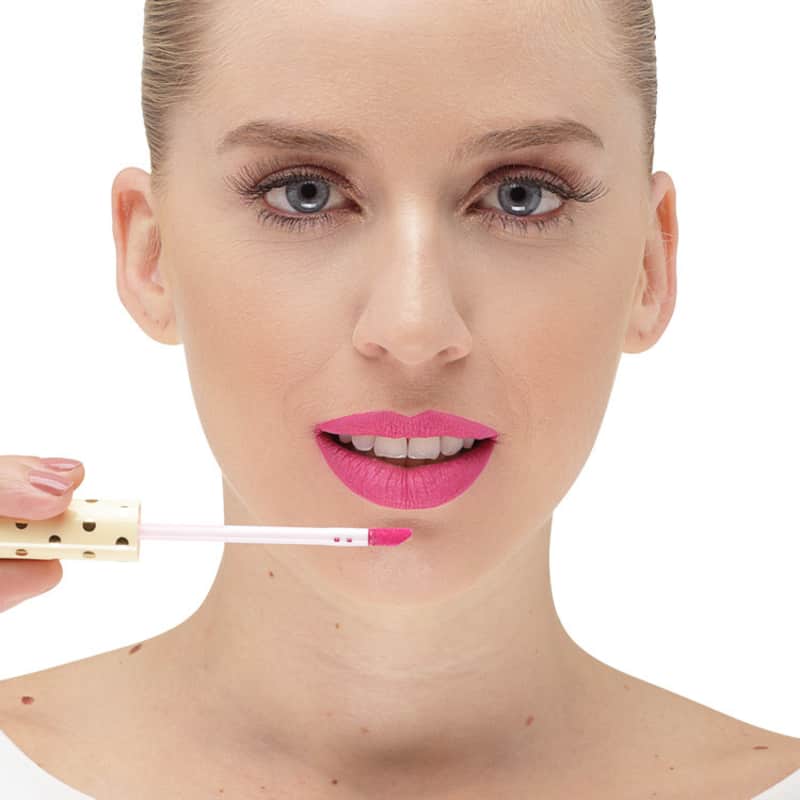 Latika Lip Rosa Nº 44 - Batom Líquido Metálico 4ml