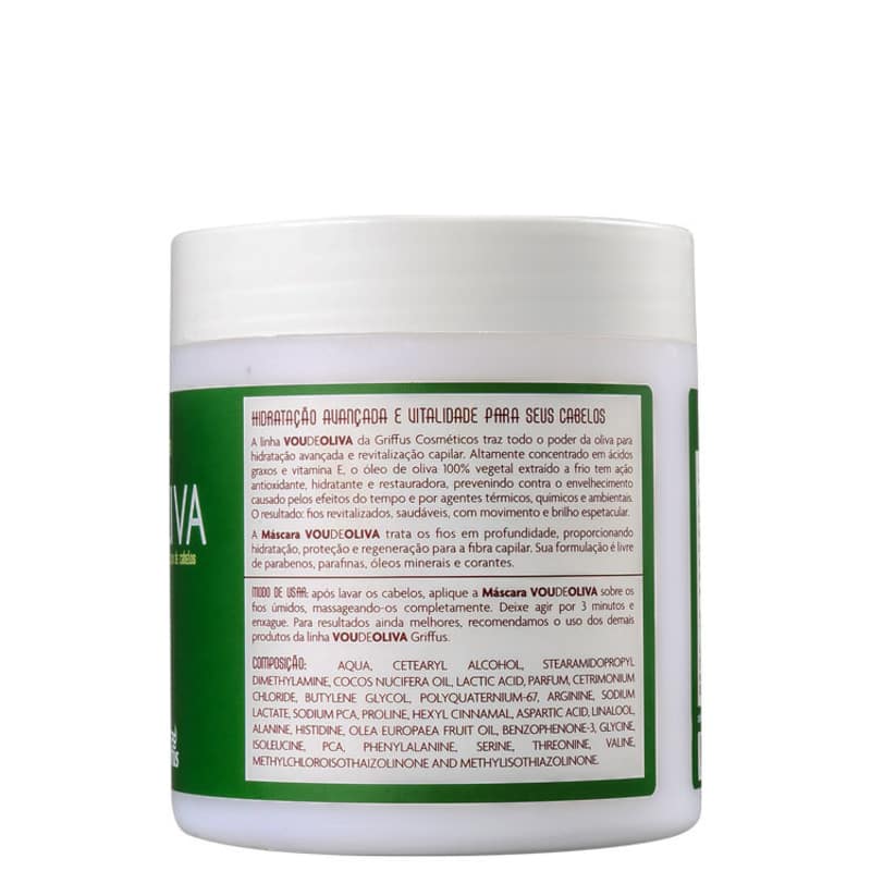 Griffus Vou de Oliva - Máscara Capilar 550g