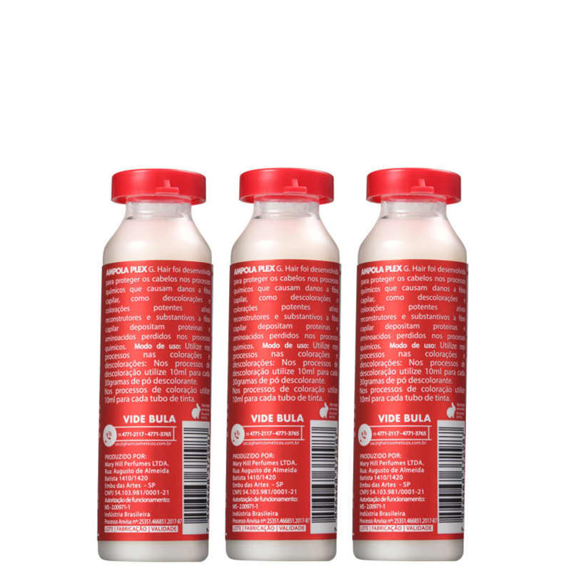 G.Hair Antiemborrachamento Plex - Ampolas Capilares 3x30ml