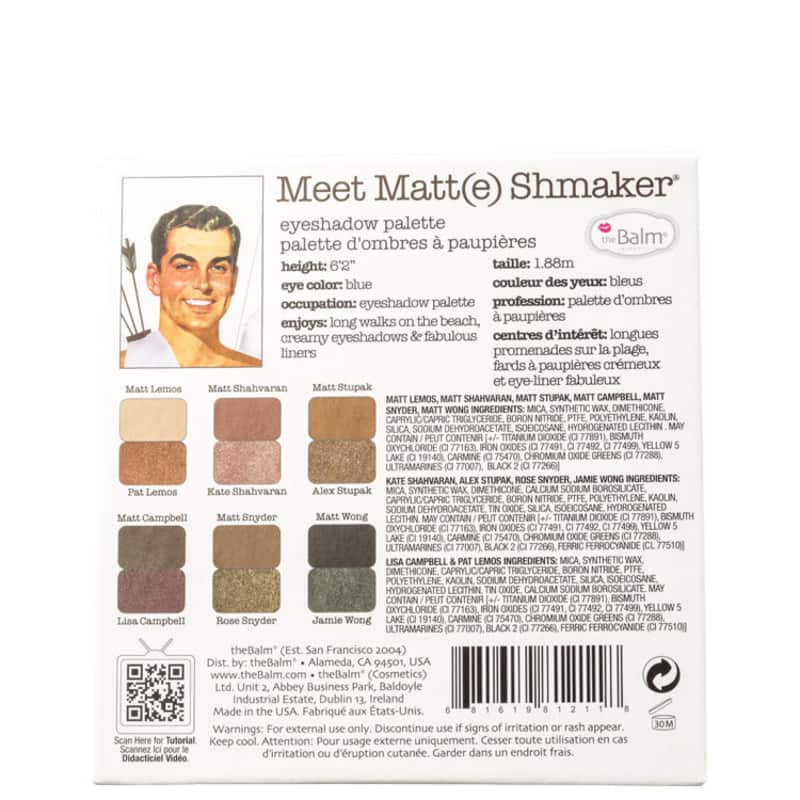 the Balm Meet Matt(e) Shmaker - Paleta de Sombras 9,3g