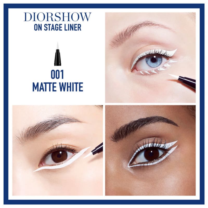 Dior Diorshow On Stage Liner 001 Matte White - Caneta Delineadora 0,55ml