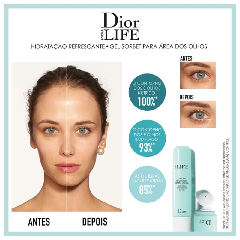 Dior Hydra Life Cooling Hydration Sorbet - Gel para Área dos Olhos 15ml