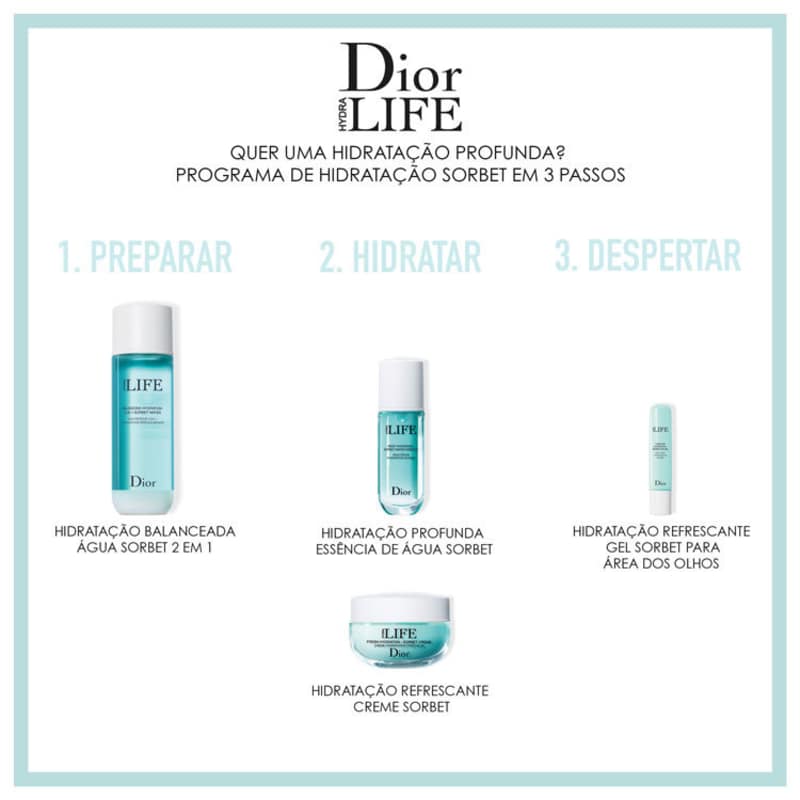 Dior Hydra Life Cooling Hydration Sorbet - Gel para Área dos Olhos 15ml