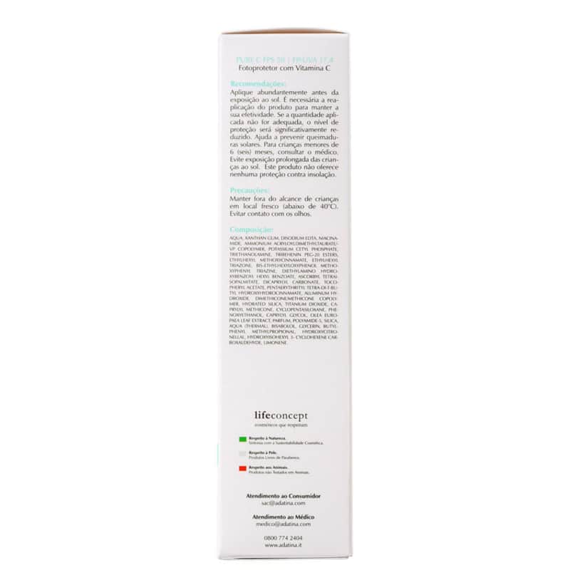 Ada Tina Pure C FPS50 - Protetor Solar 50ml