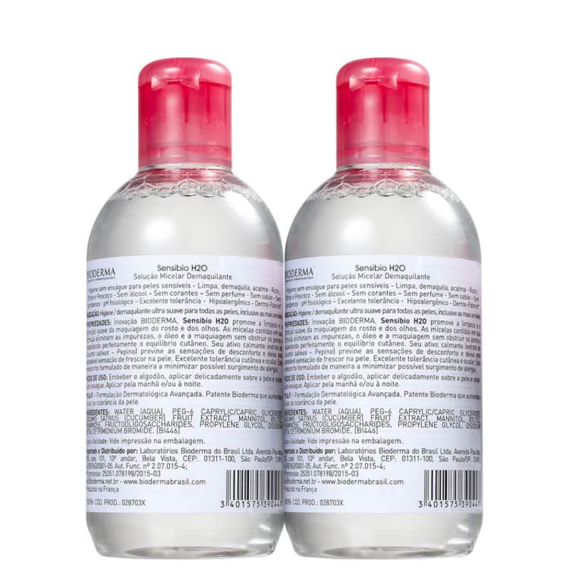 Kit Bioderma Sensibio H2O Combo - Águas Demaquilantes 2X250ml