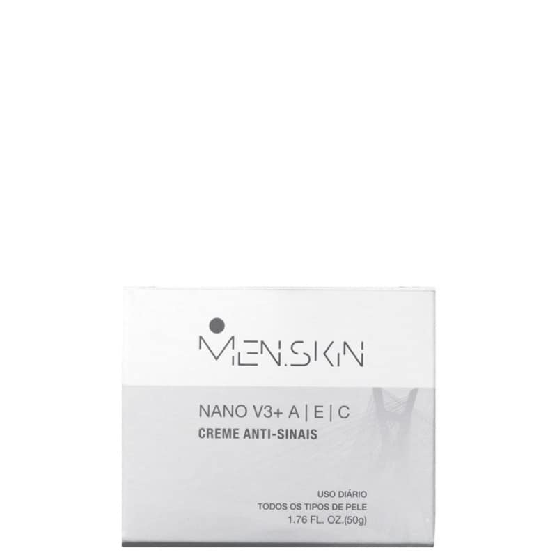 Men.Skin Nano V3+ - Creme Anti-Idade 50ml
