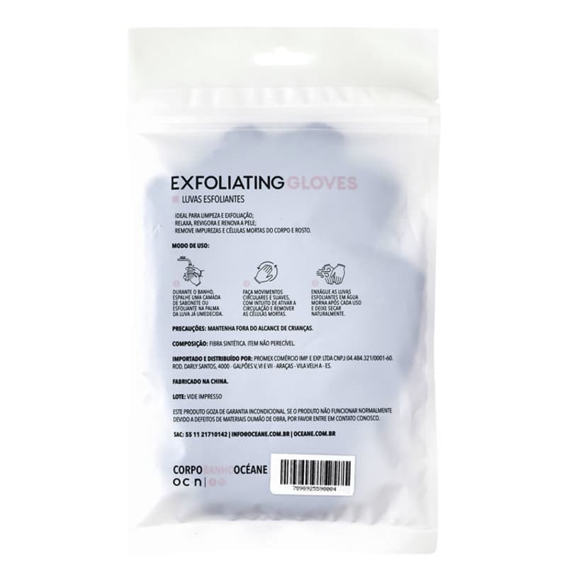 Océane Exfoliating Black - Luva Esfoliante