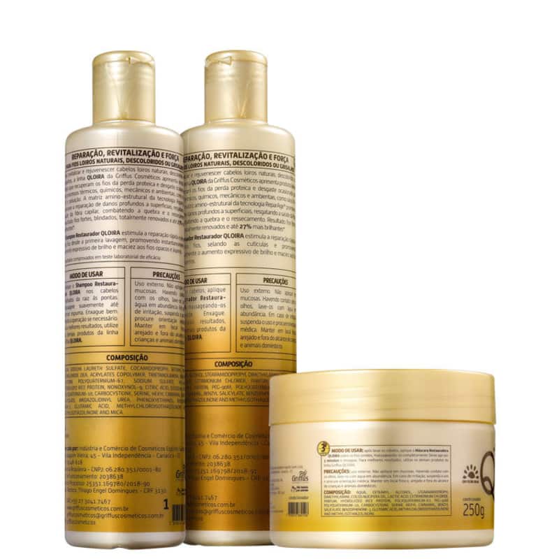 Kit Griffus QLoira Tratamento (3 Produtos)
