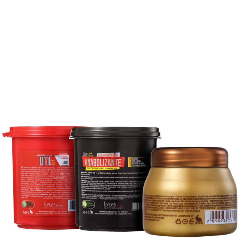 Kit Forever Liss Professional Cronograma Capilar Ultimate (3 Produtos)