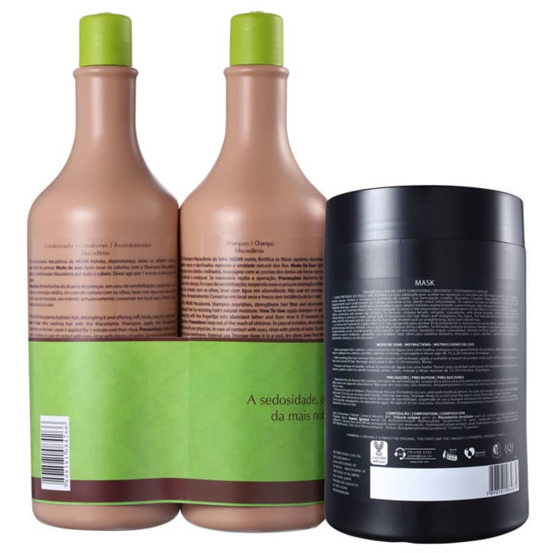 Kit Macadâmia Oil Premium Mask (3 Produtos)