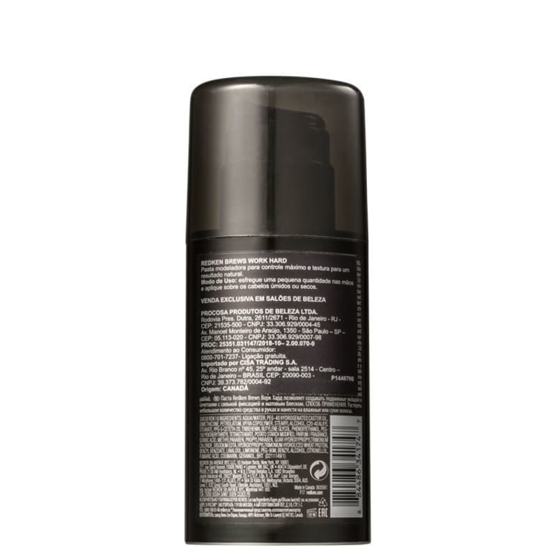 Redken Brews Work Hard - Pasta Modeladora 100ml