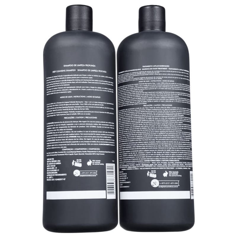 Kit G.Hair Tratamento Capilar Marroquino Salon (2 Produtos)