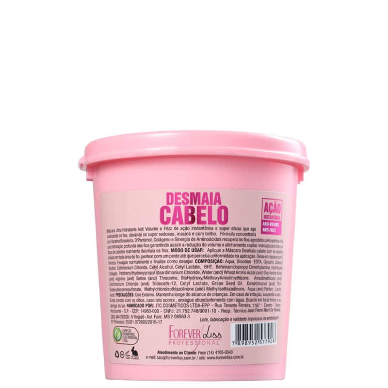 Forever Liss Professional Desmaia Cabelo - Máscara de Hidratação 350g