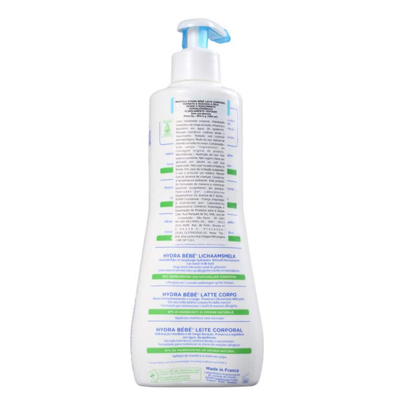 Mustela Hydra Bébé Lait Corps - Leite Hidratante Corporal 500ml