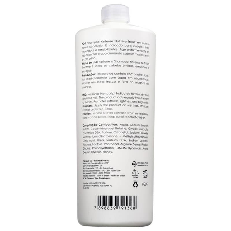 Felps Profissional XIntense Nutritive Treatment - Shampoo 1000ml