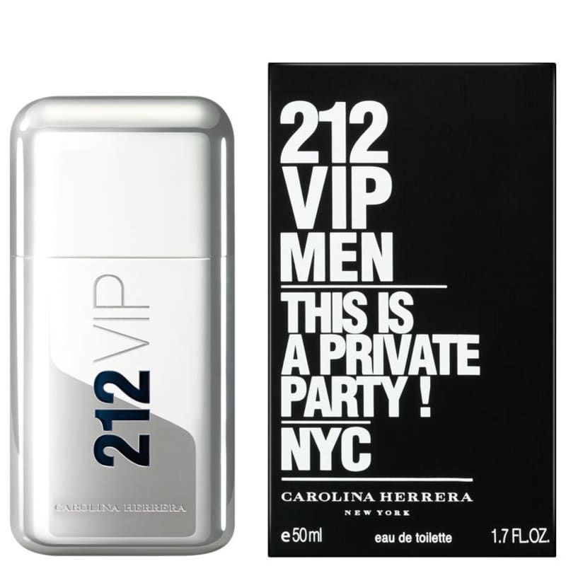 212 VIP Men Carolina Herrera Eau de Toilette - Perfume Masculino 50ml