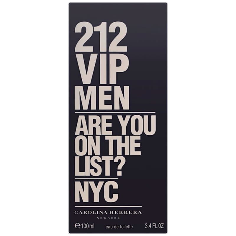 212 VIP Men Carolina Herrera Eau de Toilette - Perfume Masculino 100ml