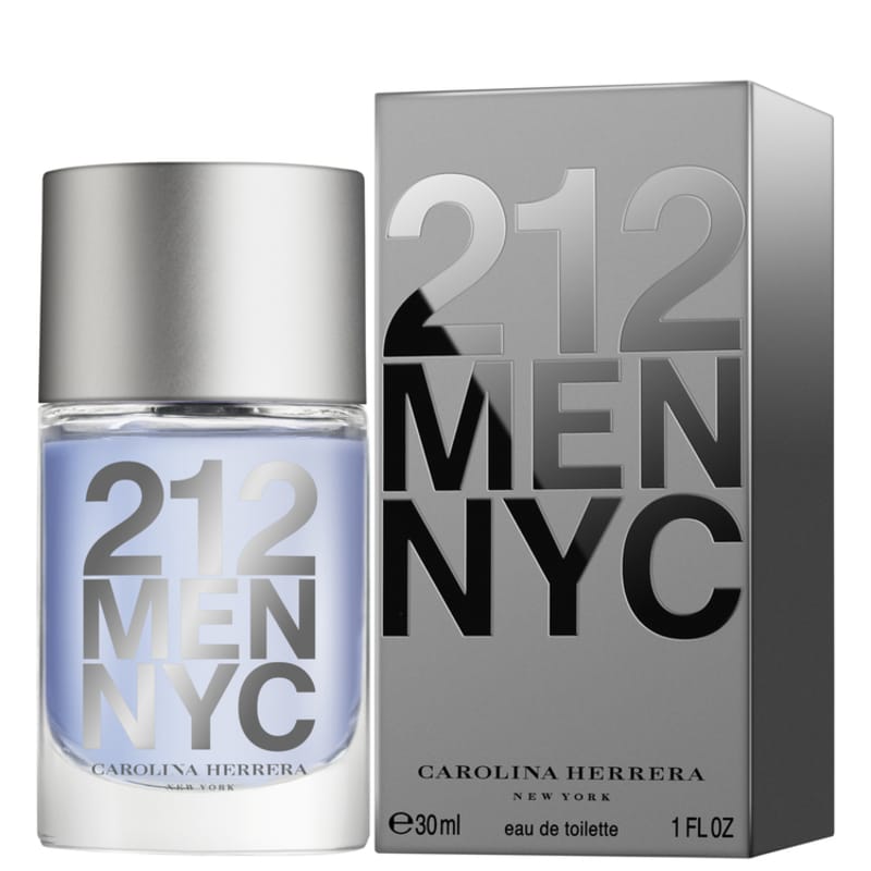 212 Men Carolina Herrera Eau de Toilette - Perfume Masculino 30ml