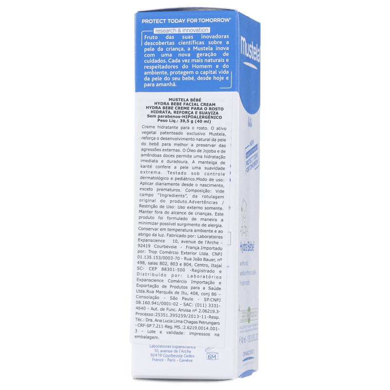 Mustela Bébé Hydrabebê - Leite Hidratante Facial 40ml
