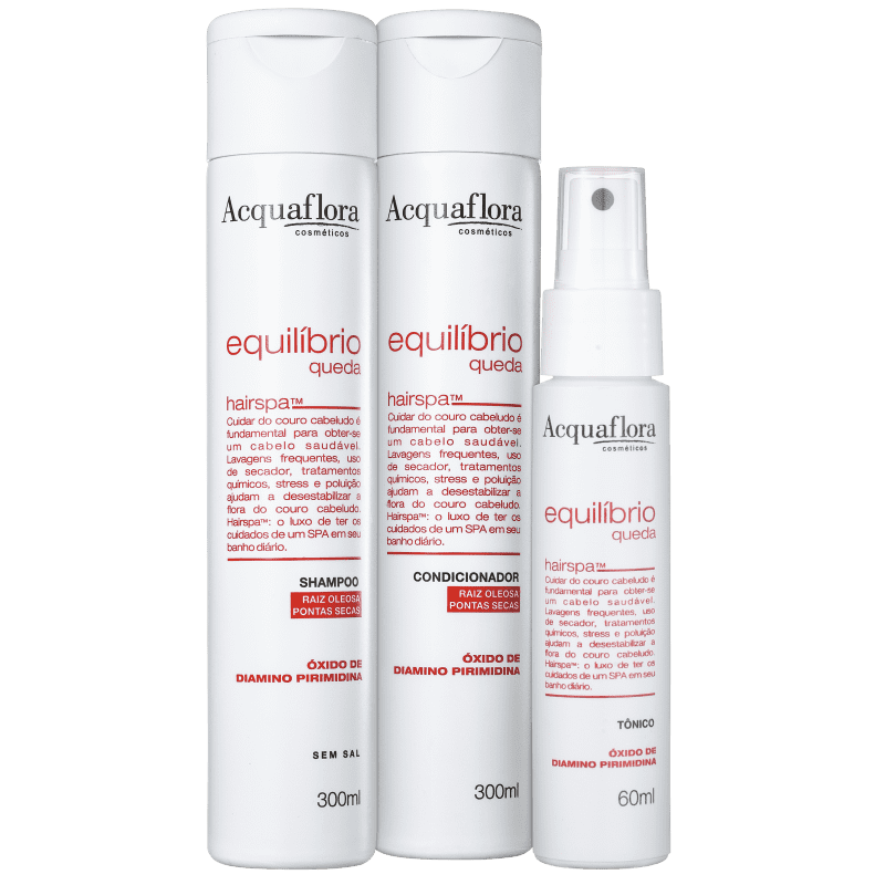 Kit Acquaflora Equilíbrio Queda Super (3 Produtos)