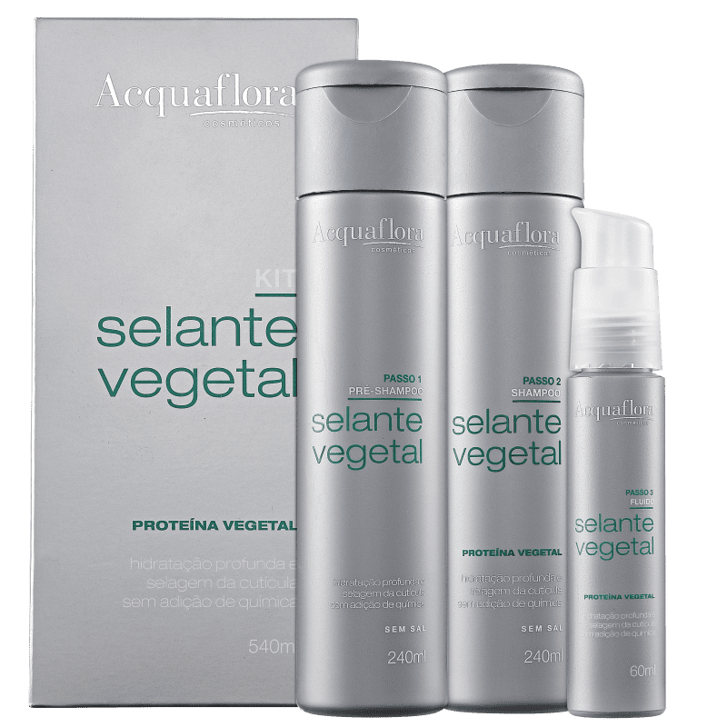 Kit Acquaflora Selante Vegetal (3 Produtos)