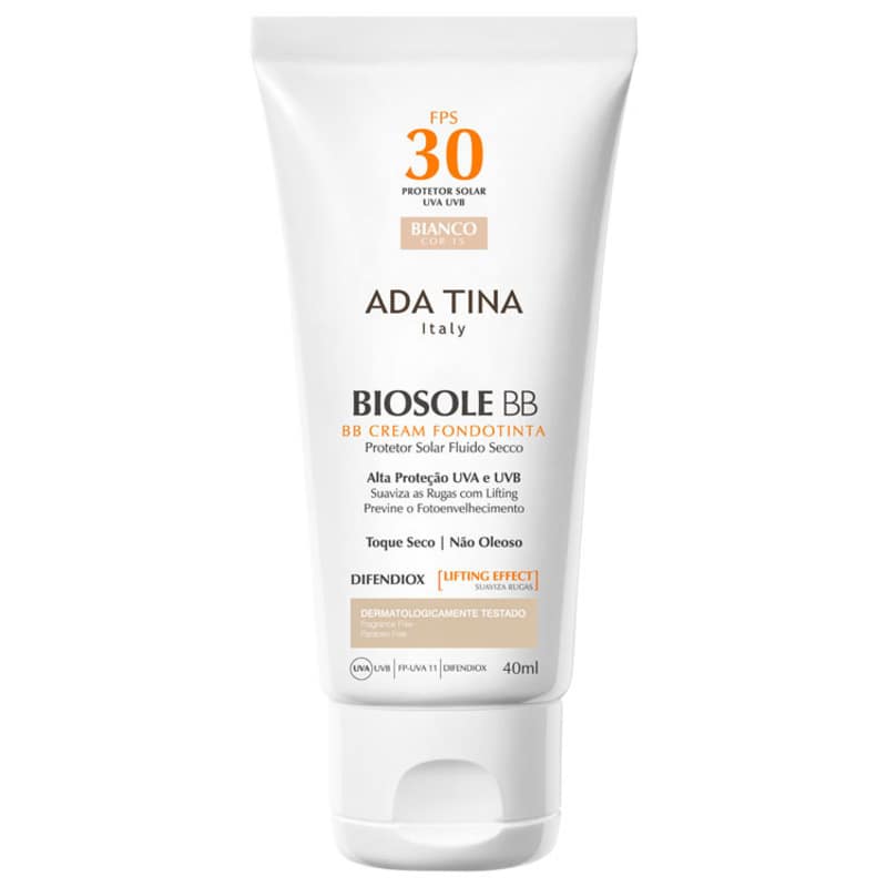 Ada Tina Biosole BB Cream FPS30 Bianco - Protetor Facial com Cor 40ml