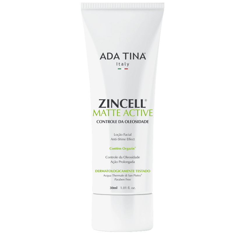 Ada Tina Zincell Matte Active - Loção Facial Matificante 30ml