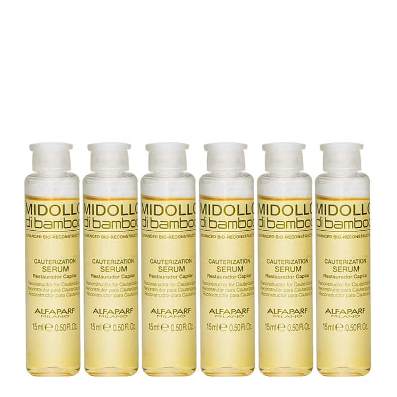 Alfaparf Midollo di Bamboo Cauterization - Sérum Capilar 6x15ml